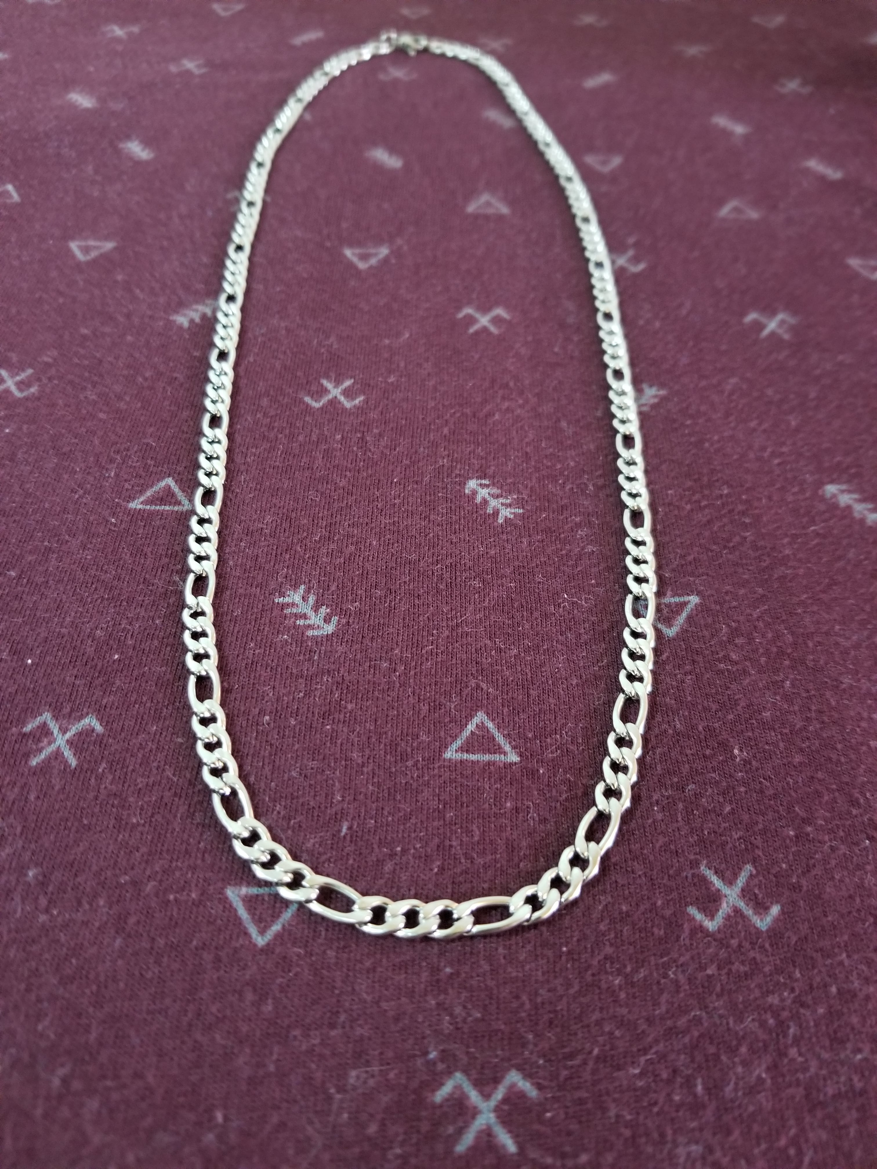 Cadena figaro 4mm acero inoxidable