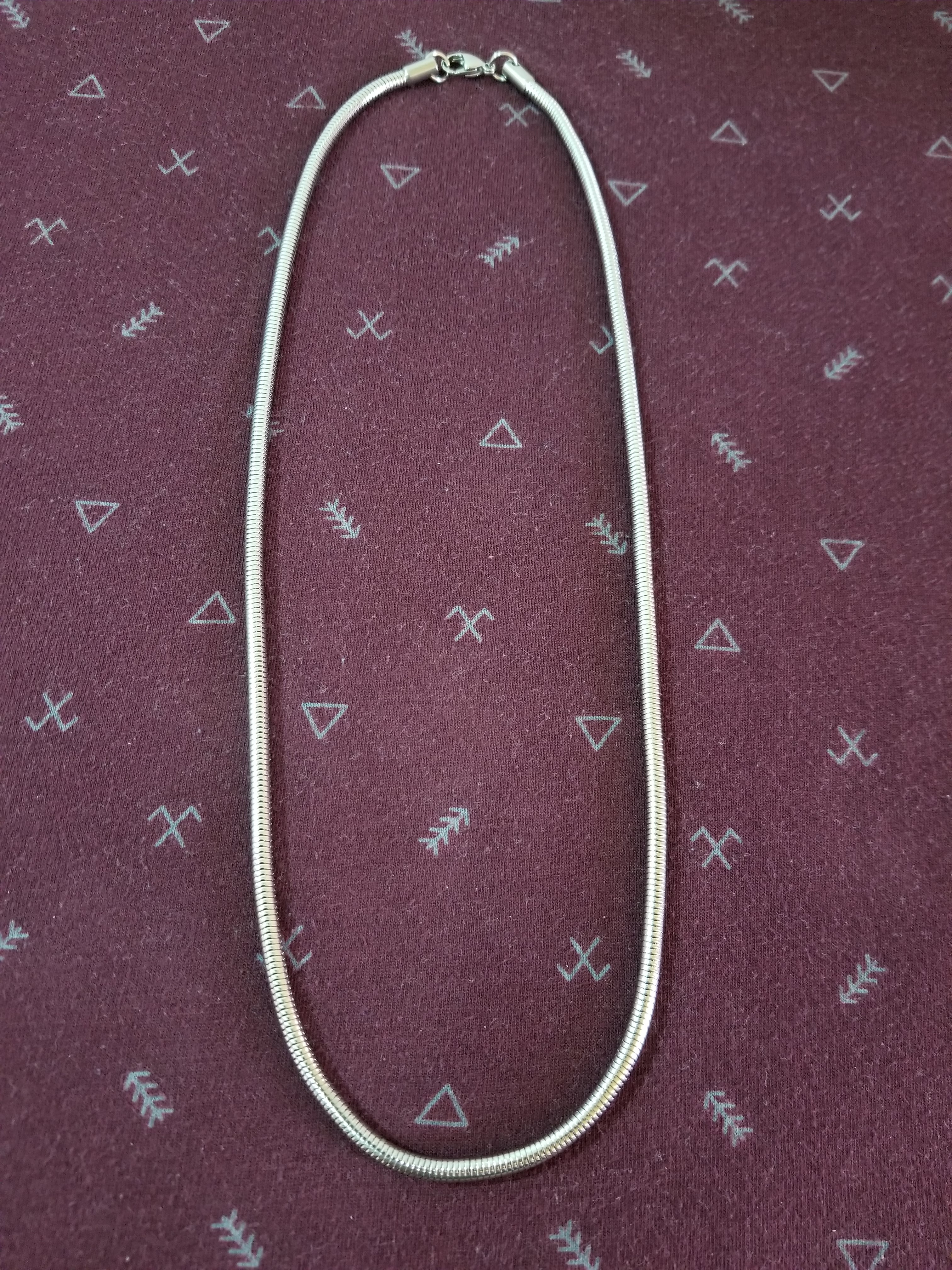 Cadena cola de serpiente 3mm acero inoxidable