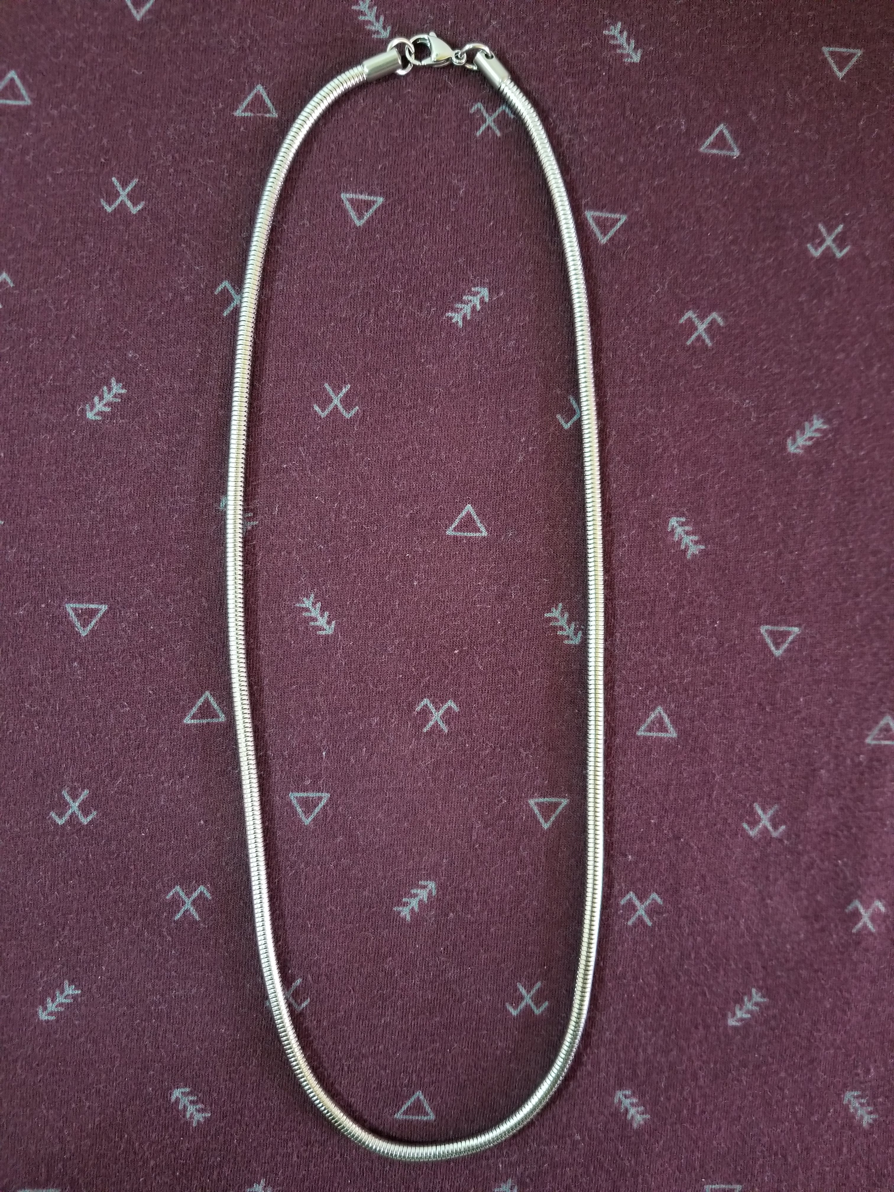 Cadena cola de serpiente 3mm acero inoxidable
