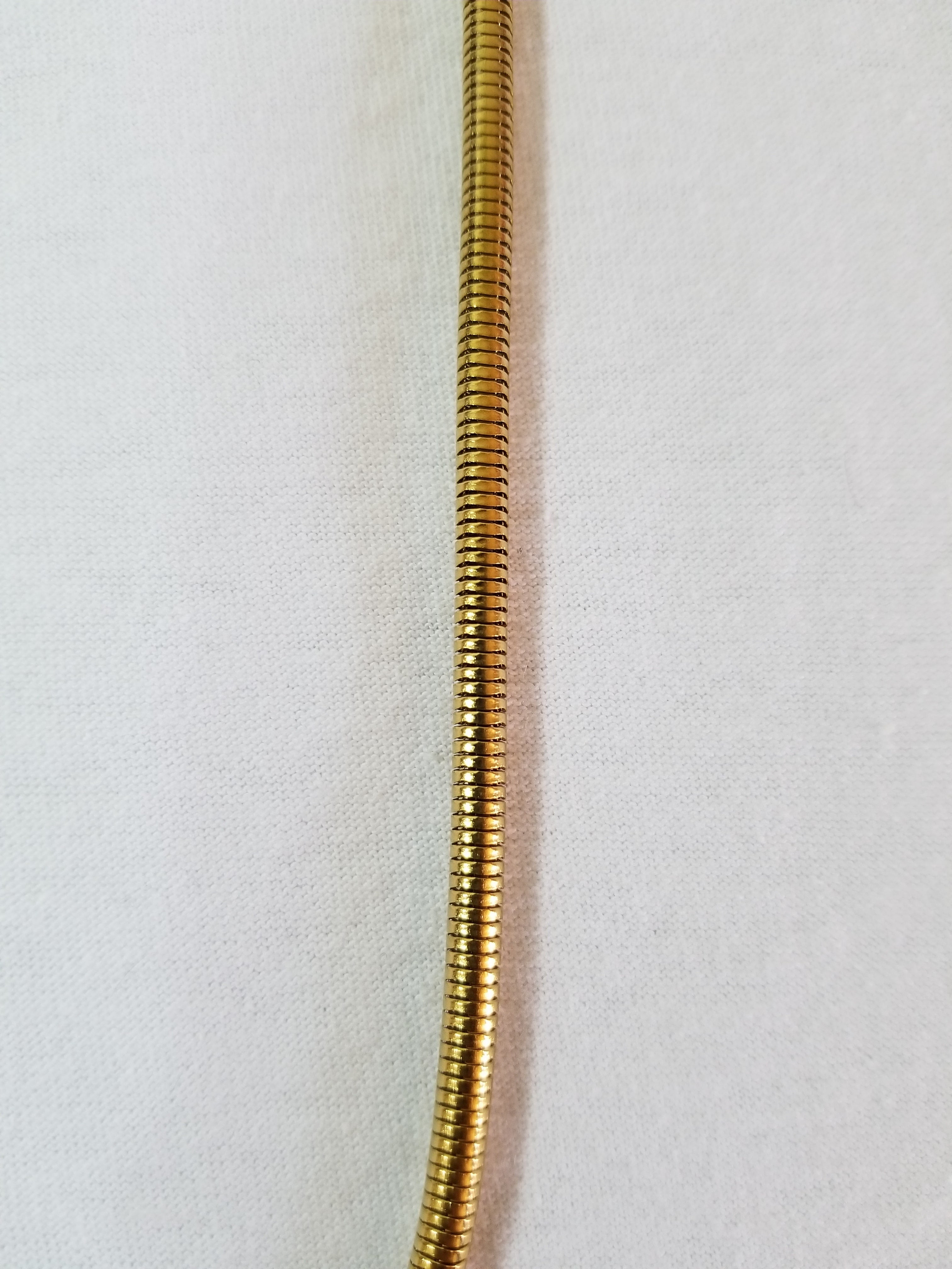 Cadena cola de serpiente dorada 3mm acero inoxidable