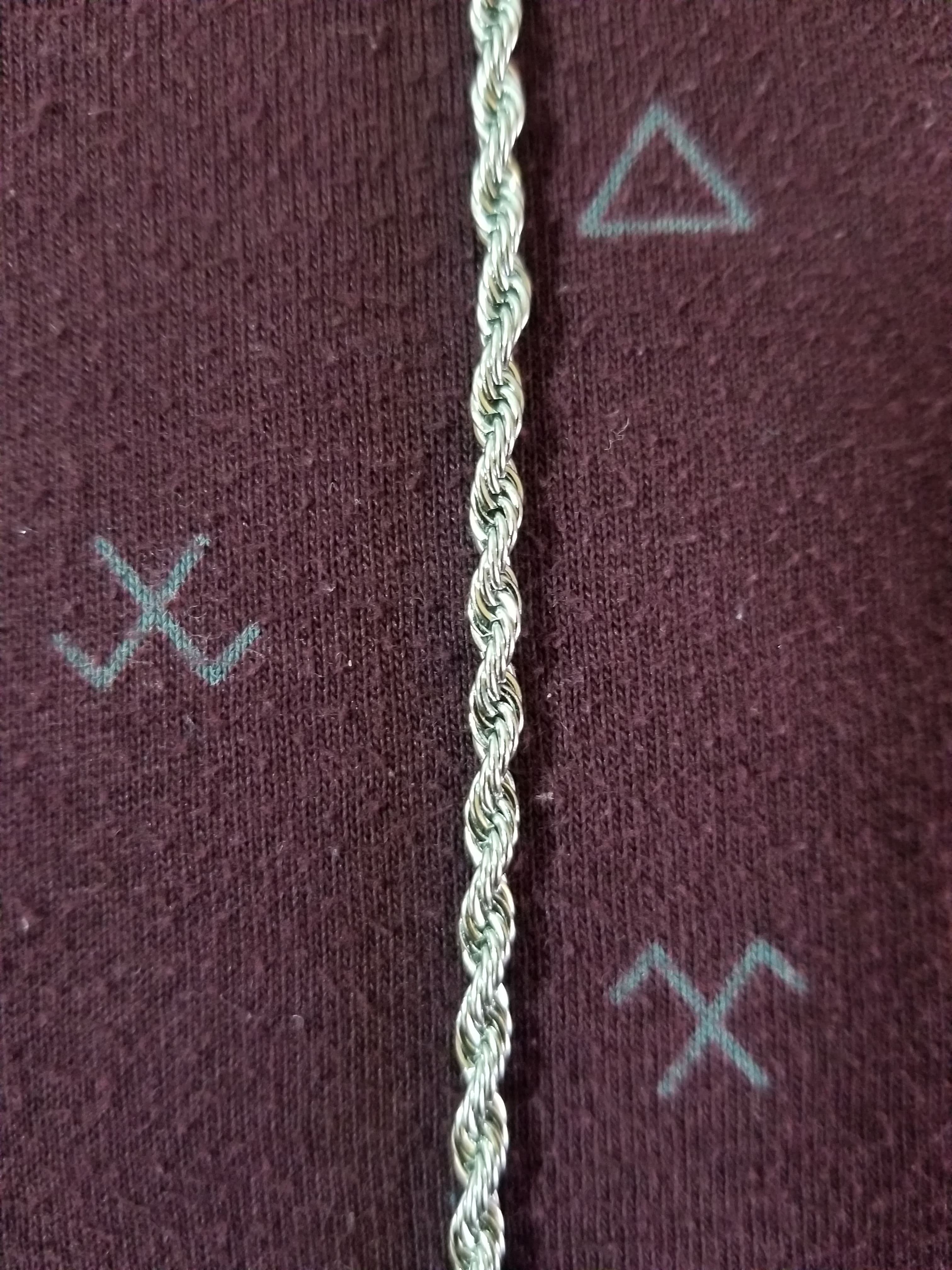 Cadena torzal 3mm acero inoxidable