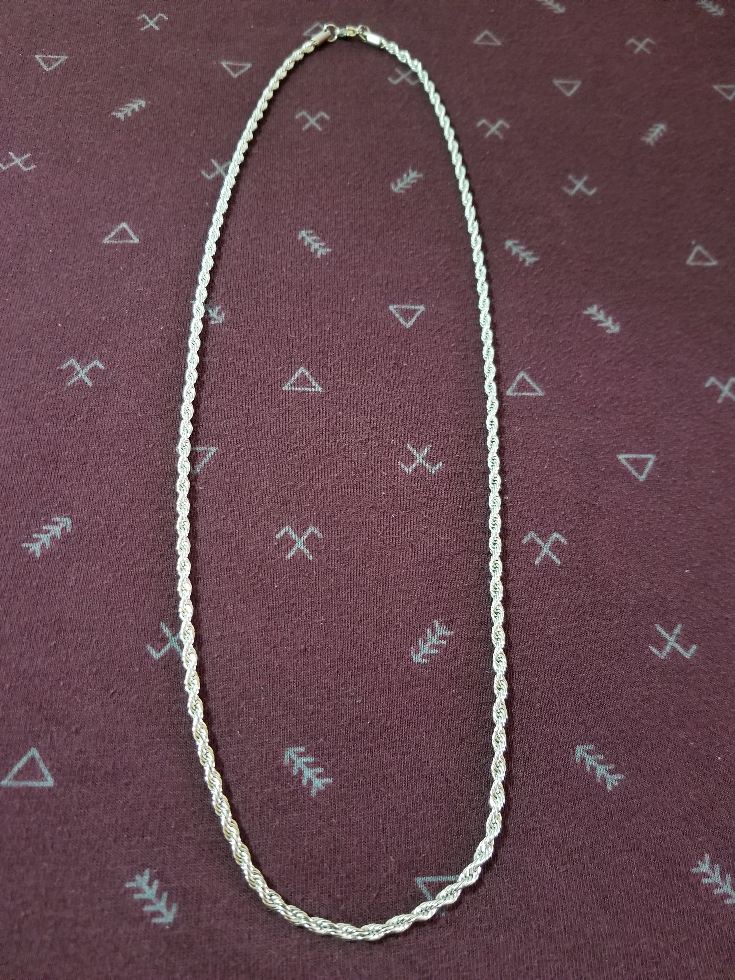 Cadena torzal 3mm acero inoxidable