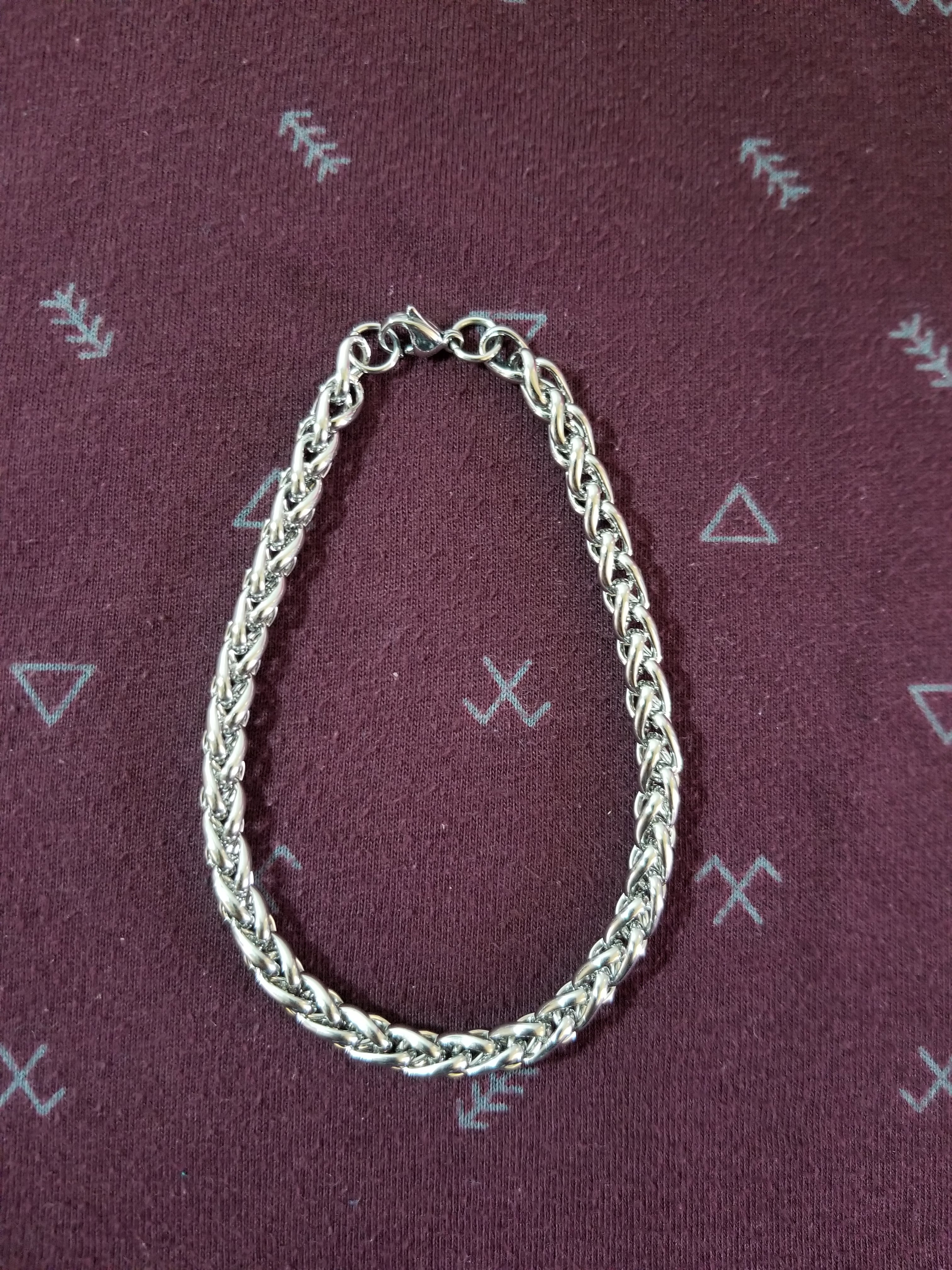 Pulsera trenzada 6mm acero inoxidable