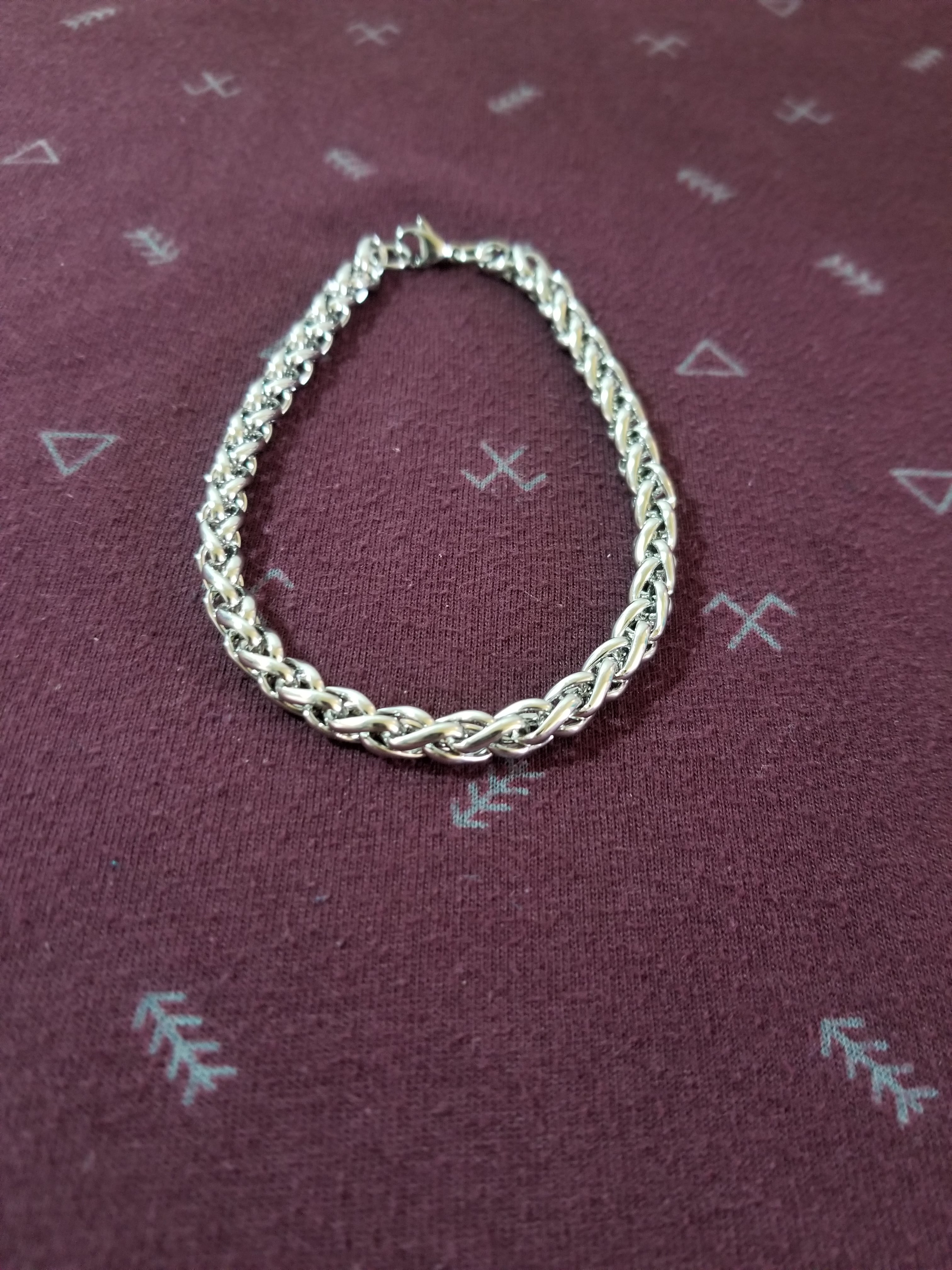 Pulsera trenzada 6mm acero inoxidable