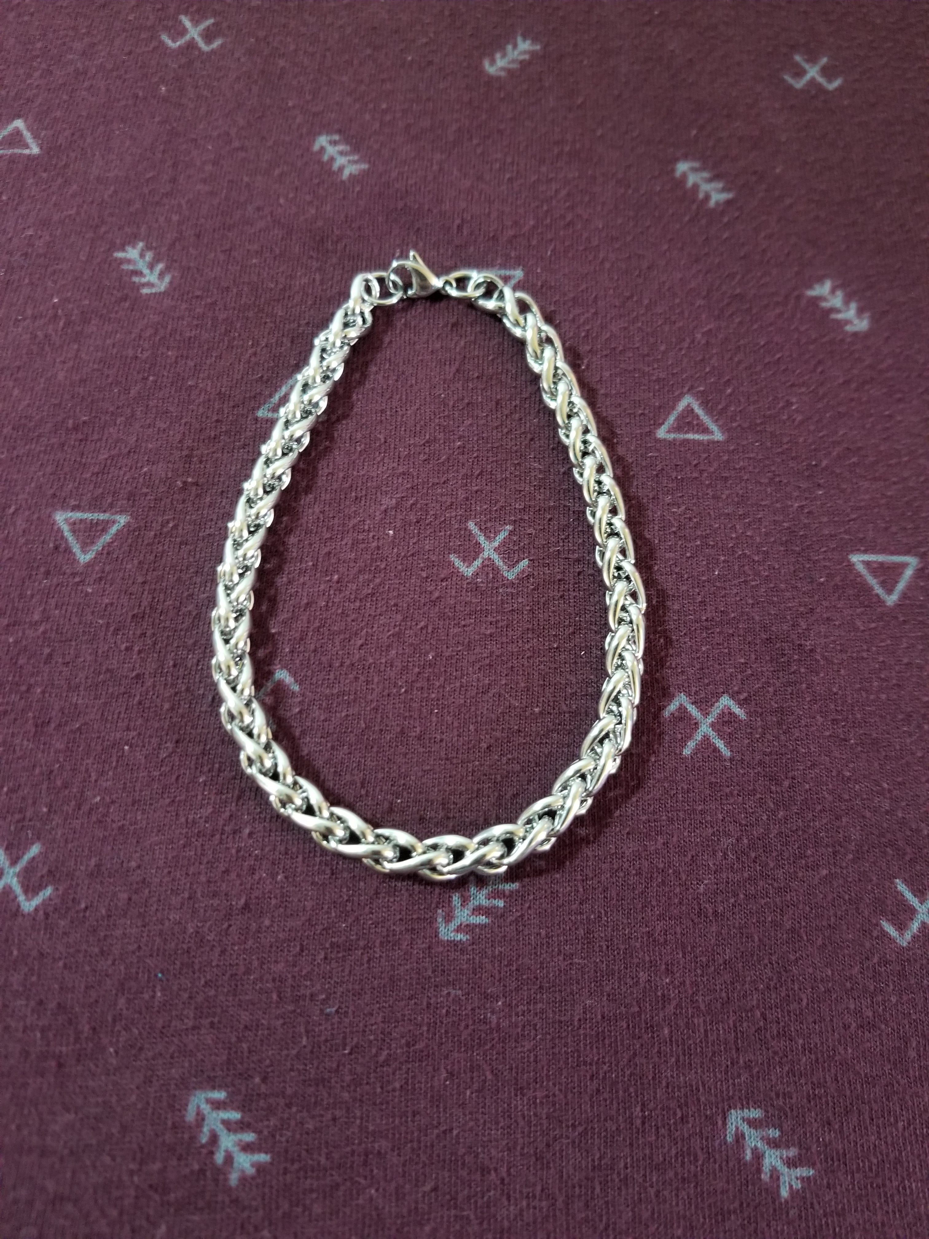Pulsera trenzada 6mm acero inoxidable