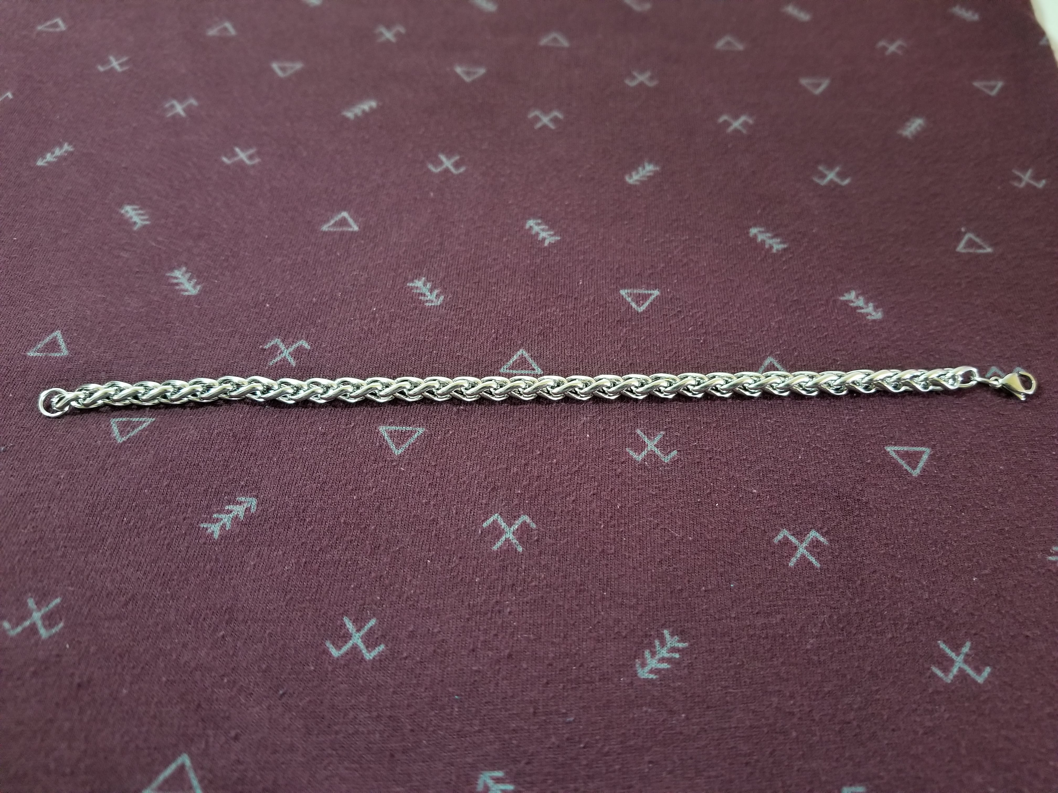 Pulsera trenzada 6mm acero inoxidable