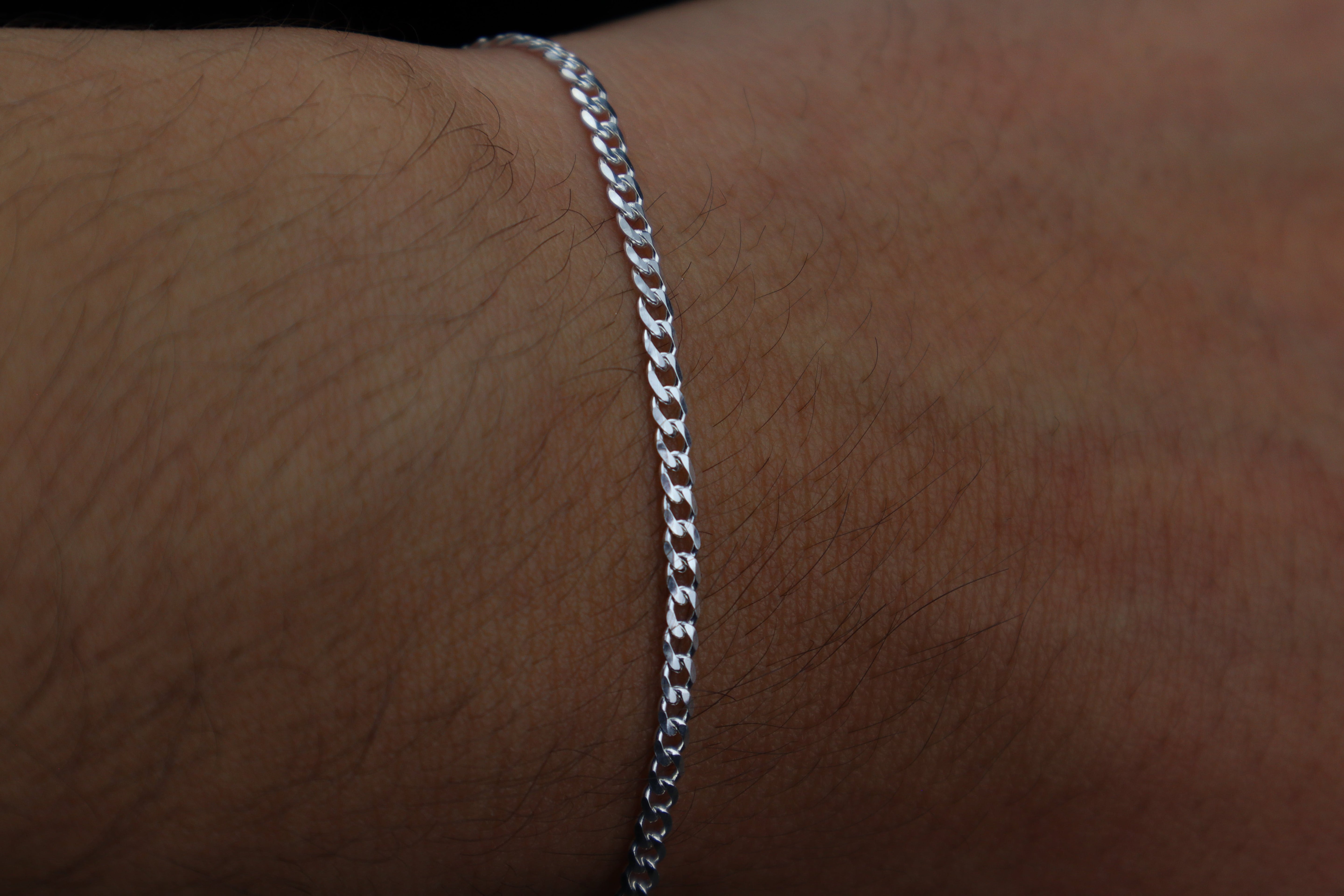 Pulsera cubana 2mm Plata 925