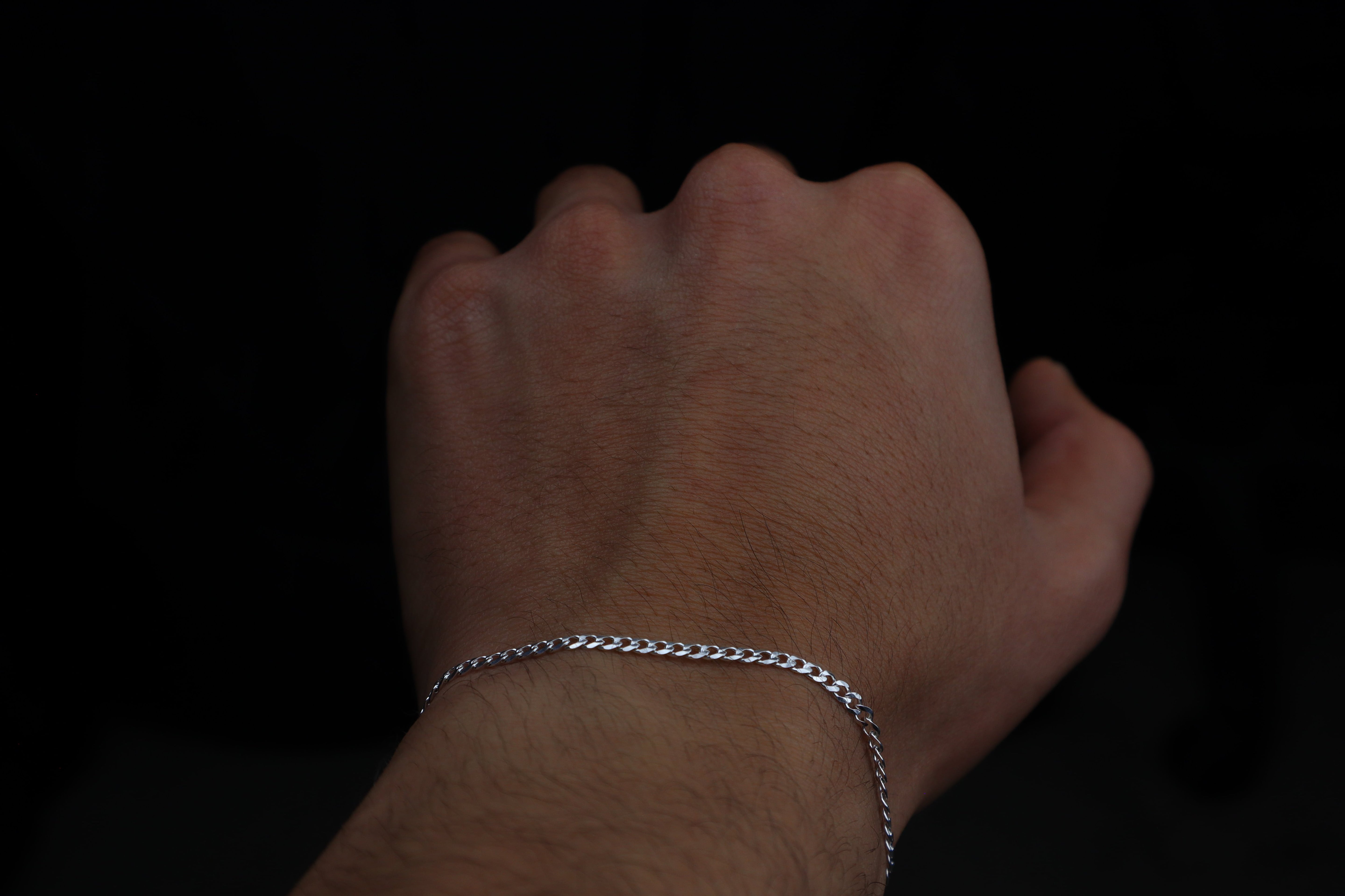 Pulsera cubana 2mm Plata 925