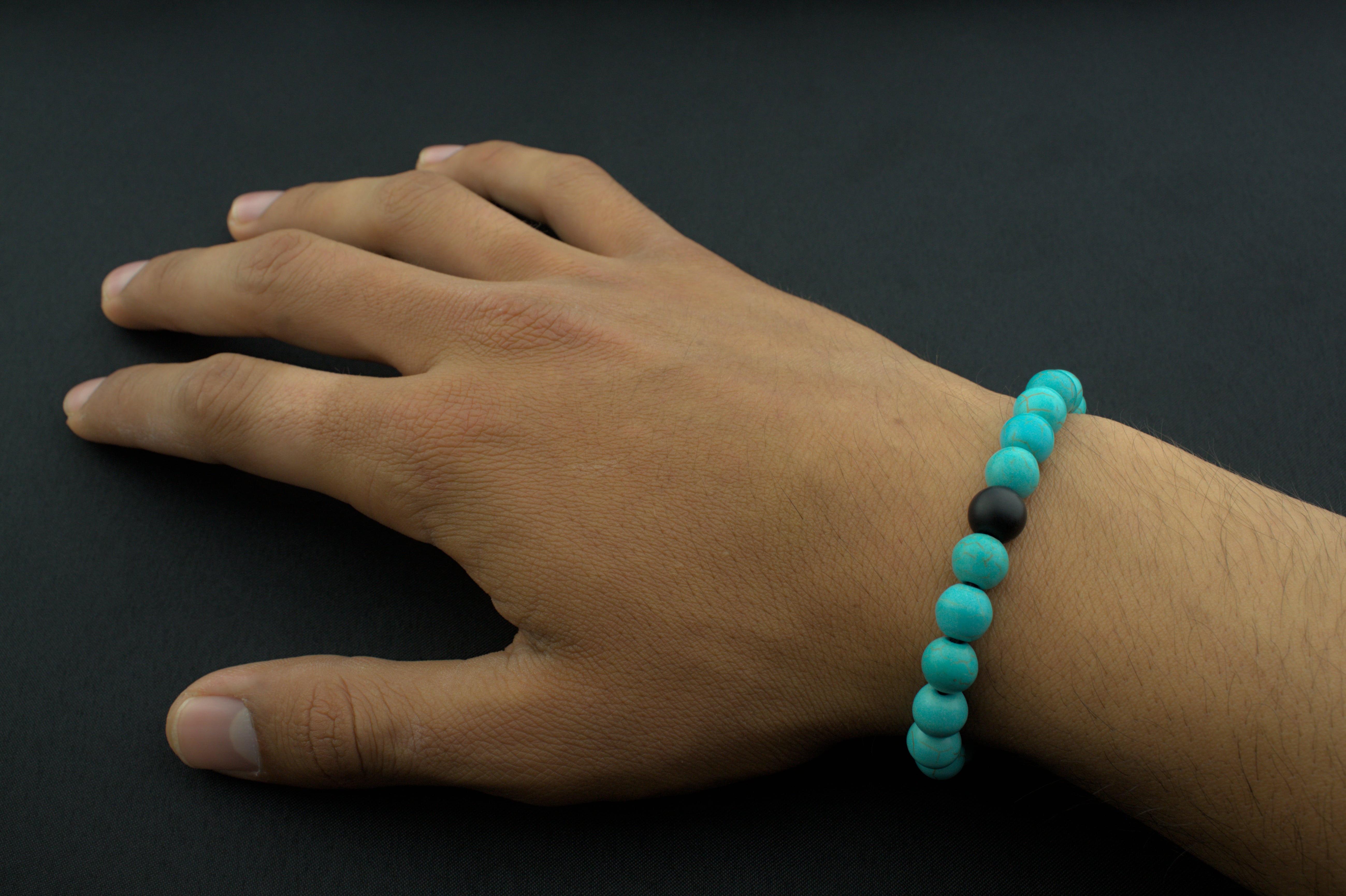 Pulseras de la distancia color azul y negro