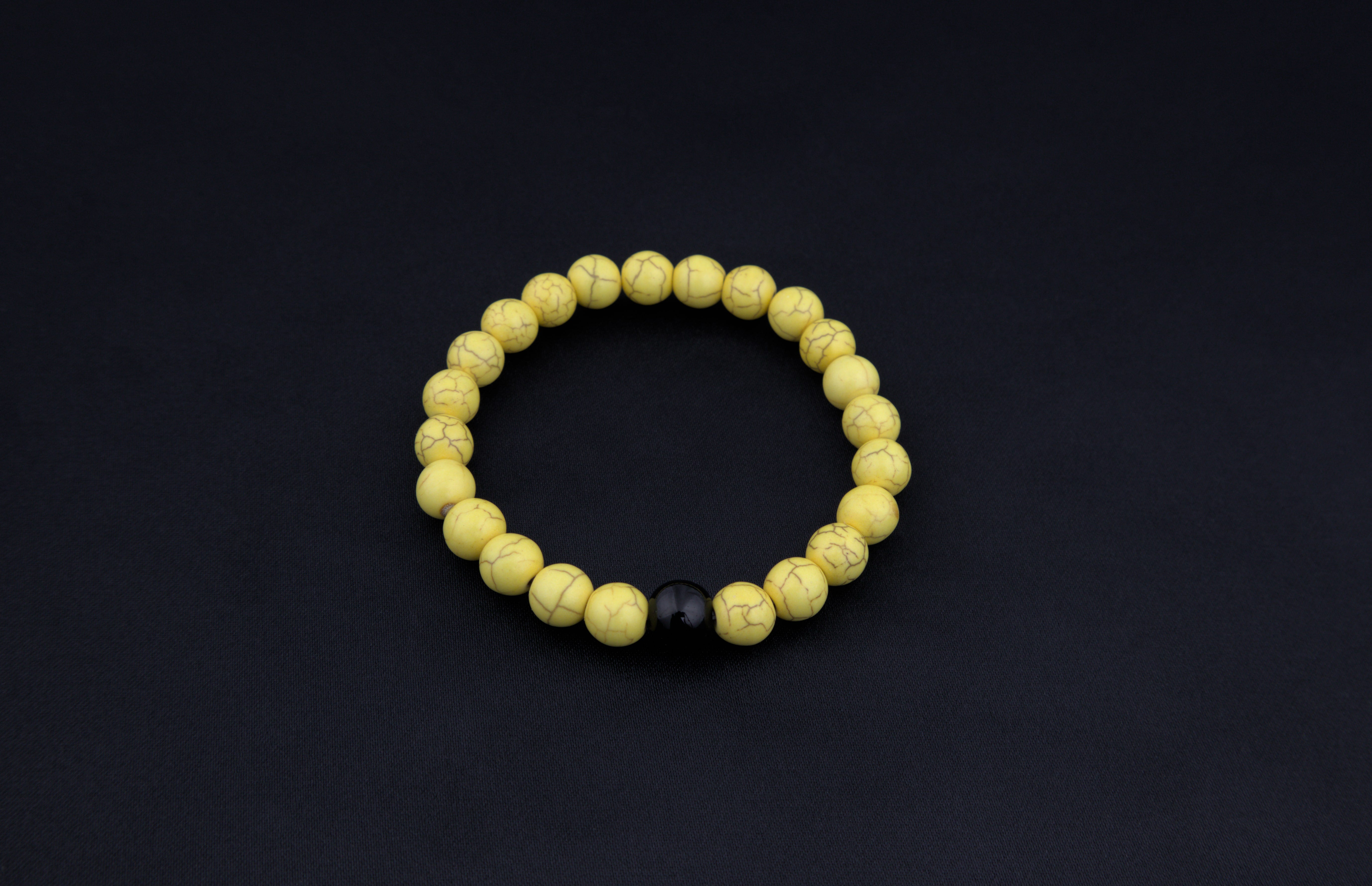 Pulseras de la distancia color amarillo y negro