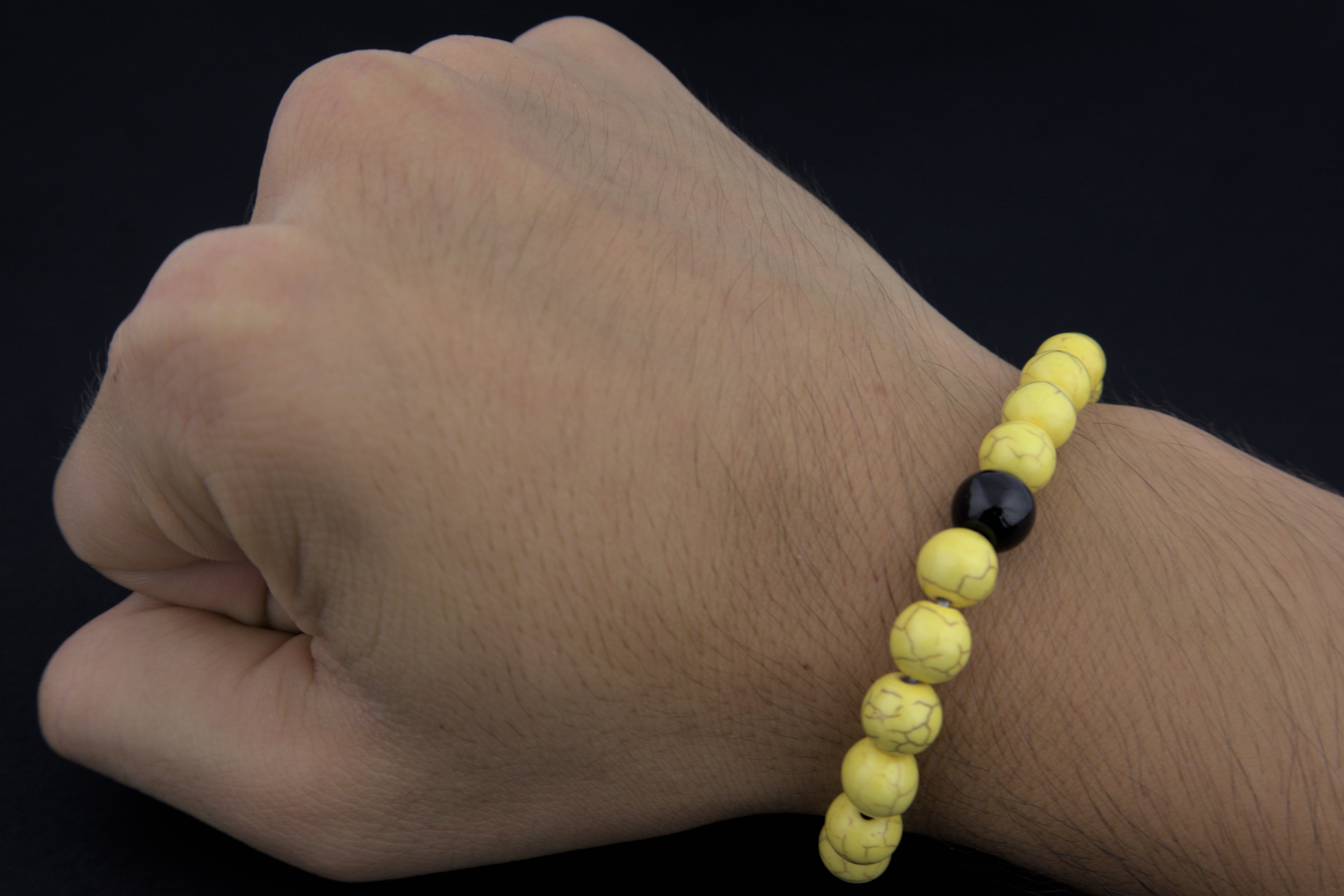 Pulseras de la distancia color amarillo y negro