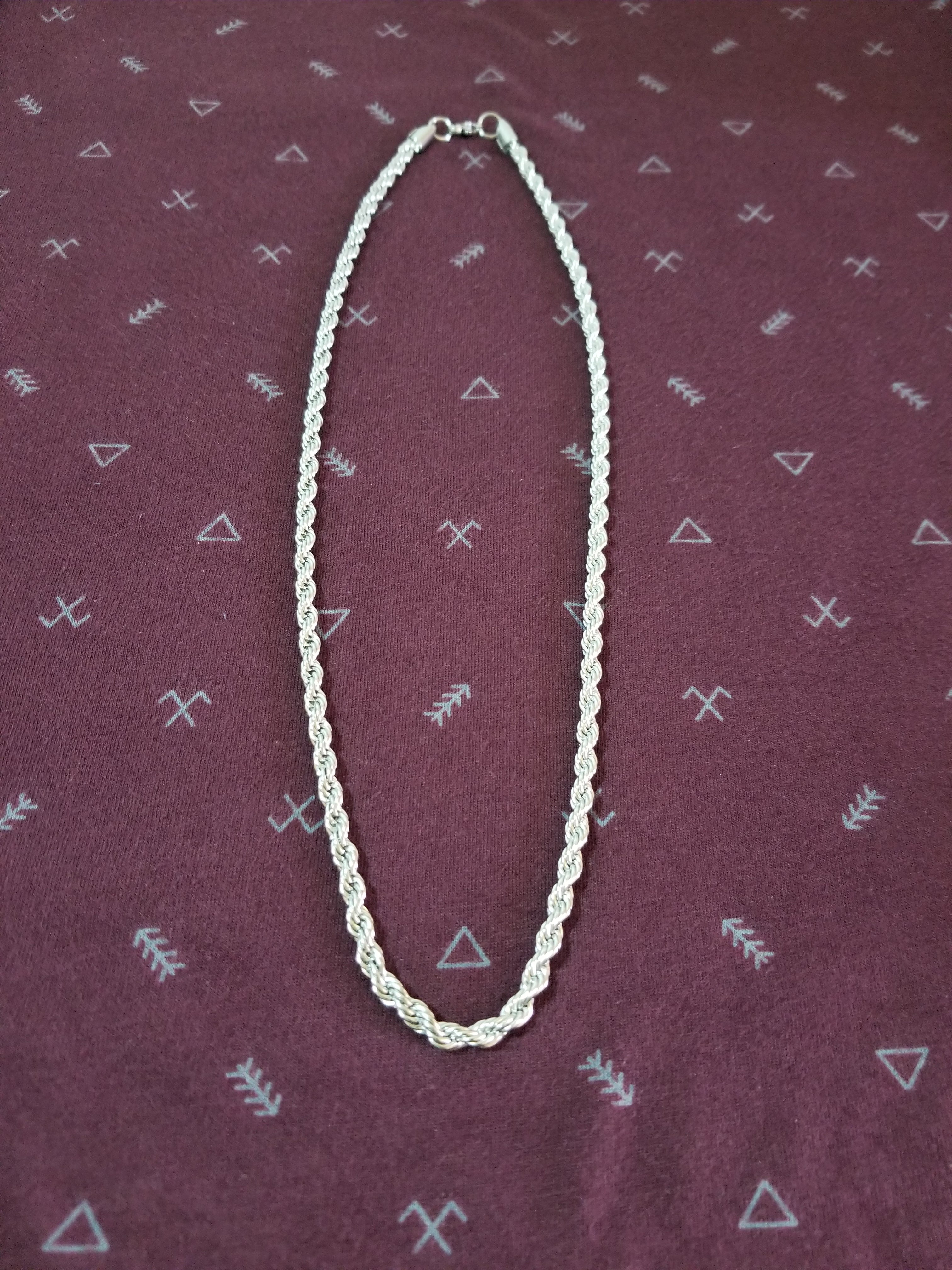 Cadena torzal 5mm acero inoxidable