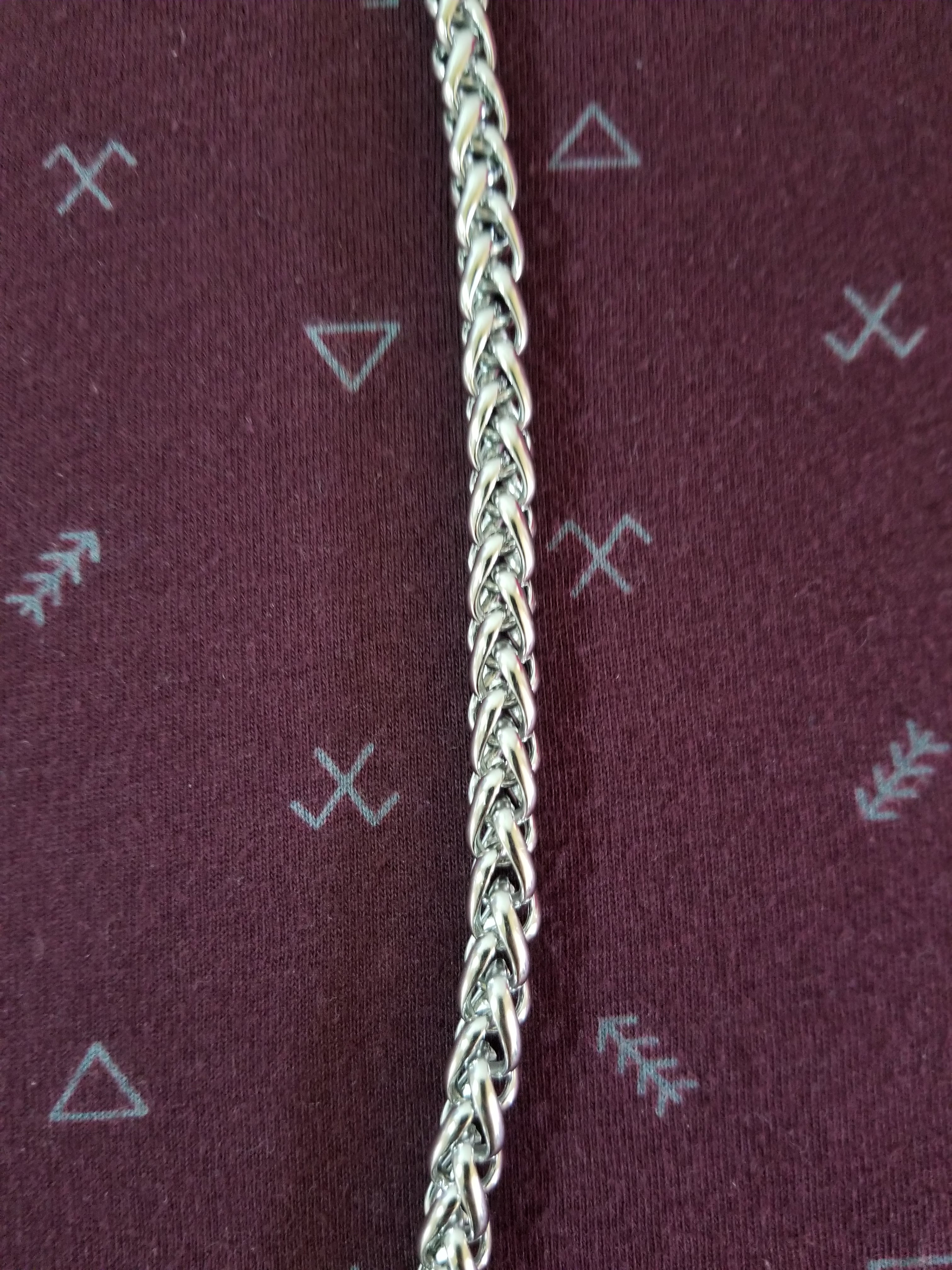 Cadena trenzada 8mm acero inoxidable