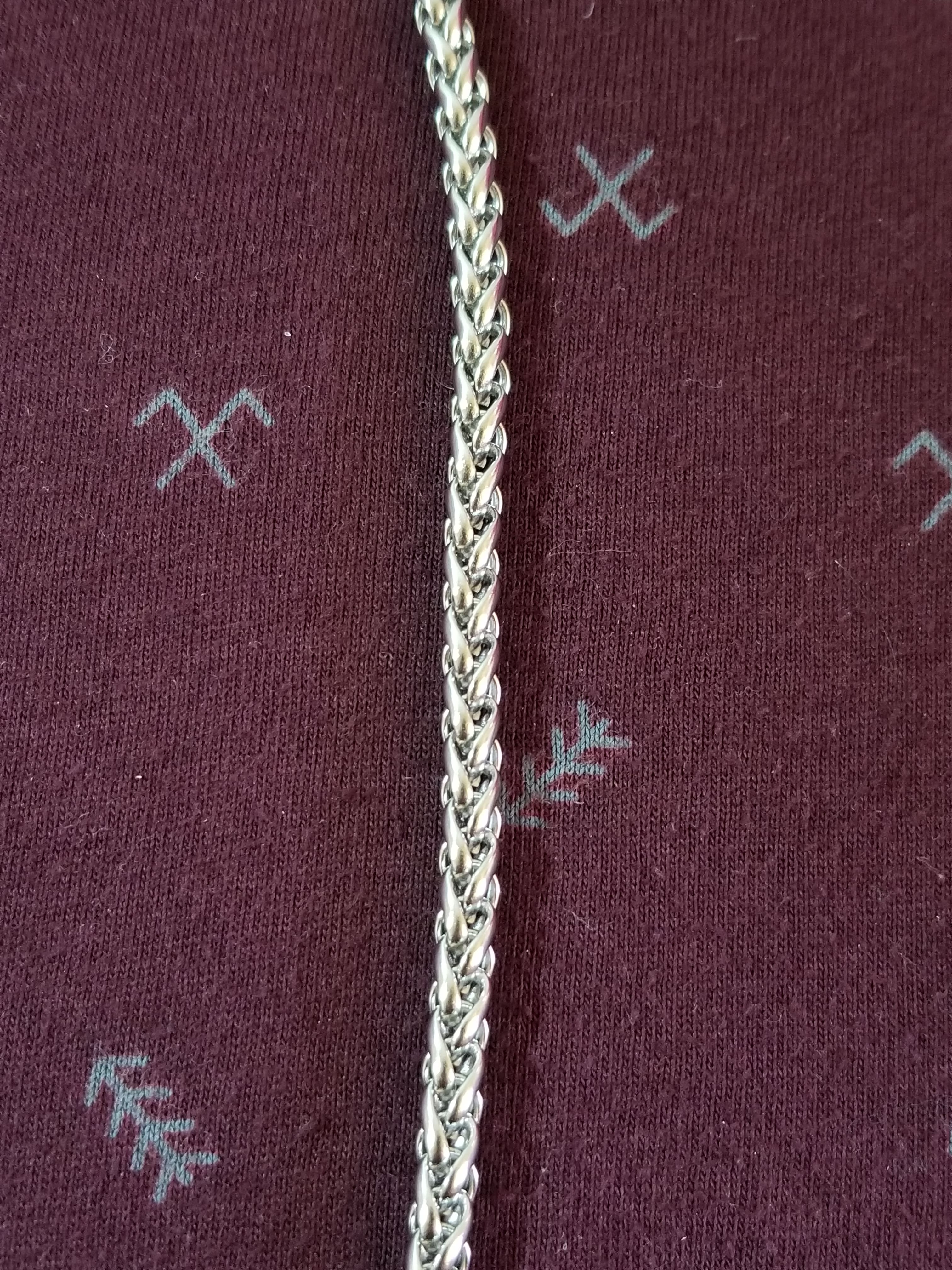 Cadena trenzada 3mm acero inoxidable