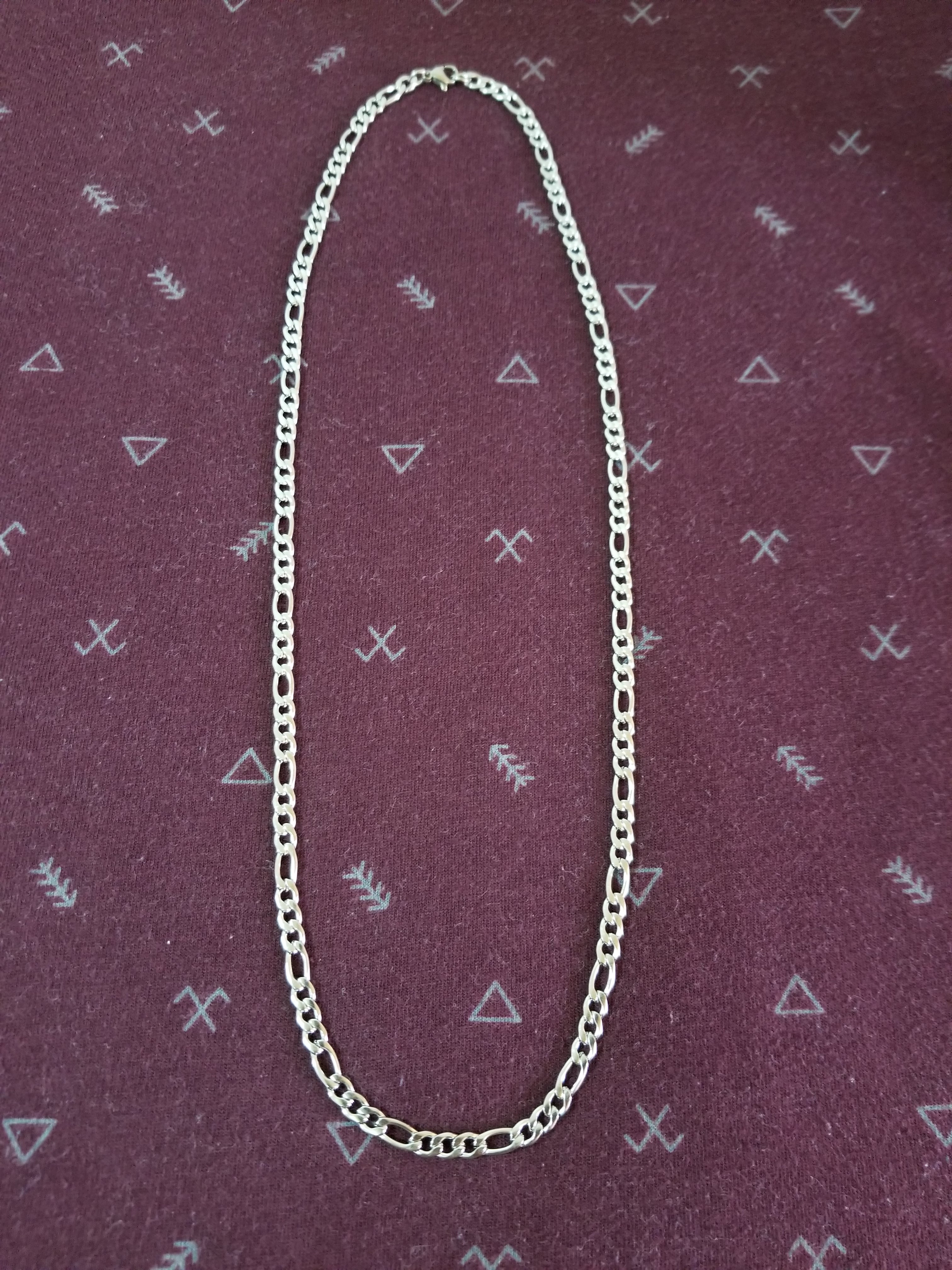 Cadena figaro 4mm acero inoxidable