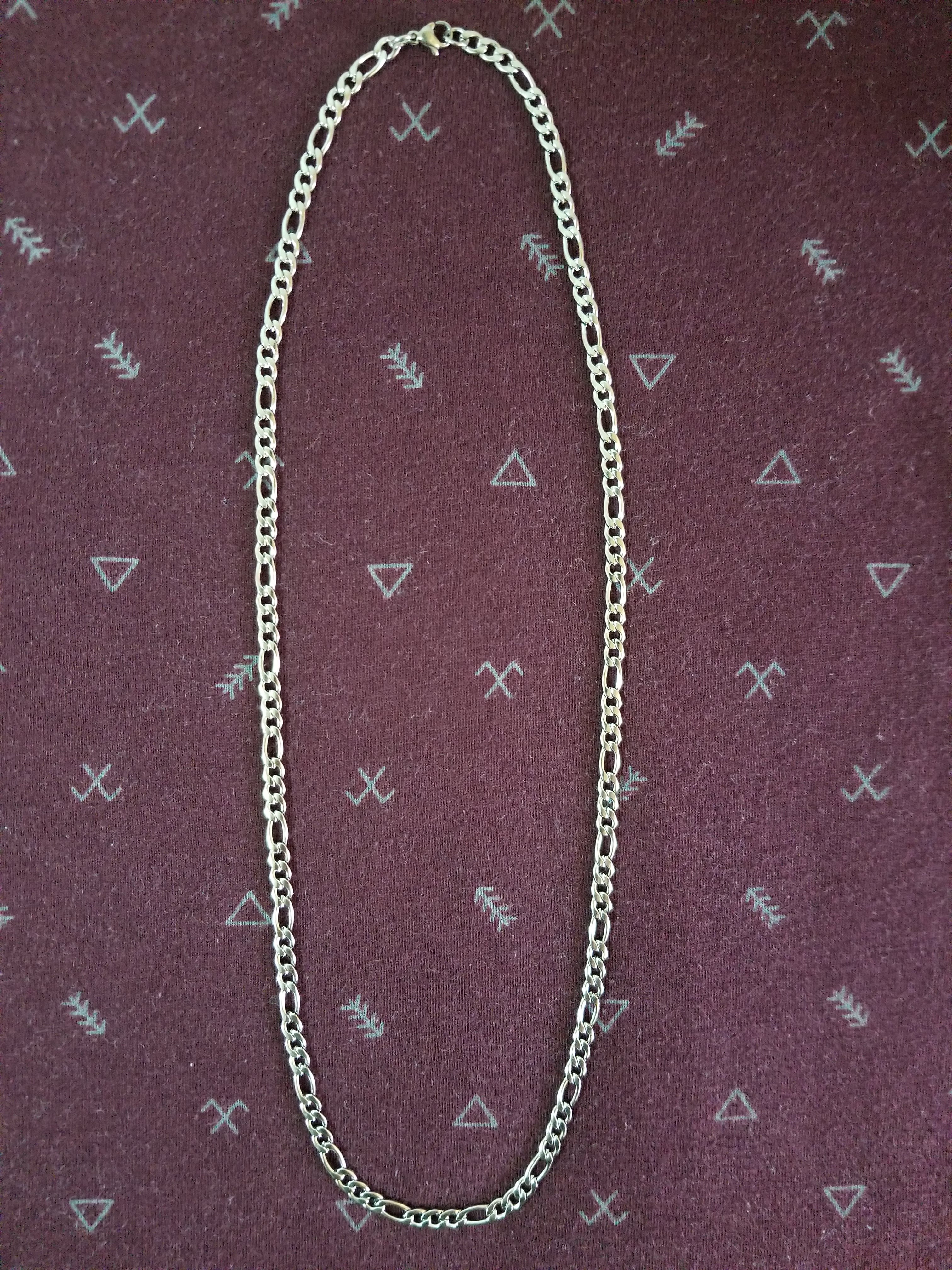 Cadena figaro 4mm acero inoxidable