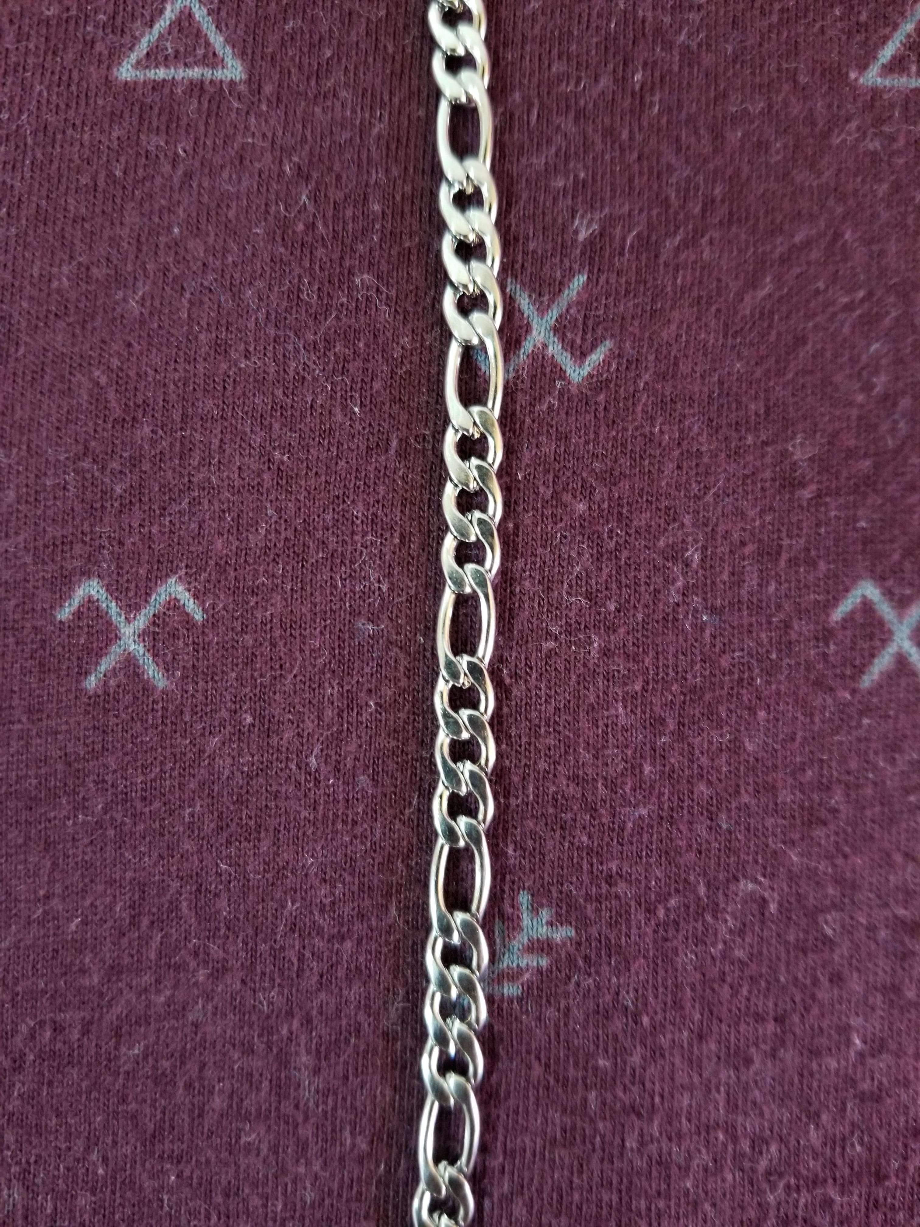 Cadena figaro 4mm acero inoxidable