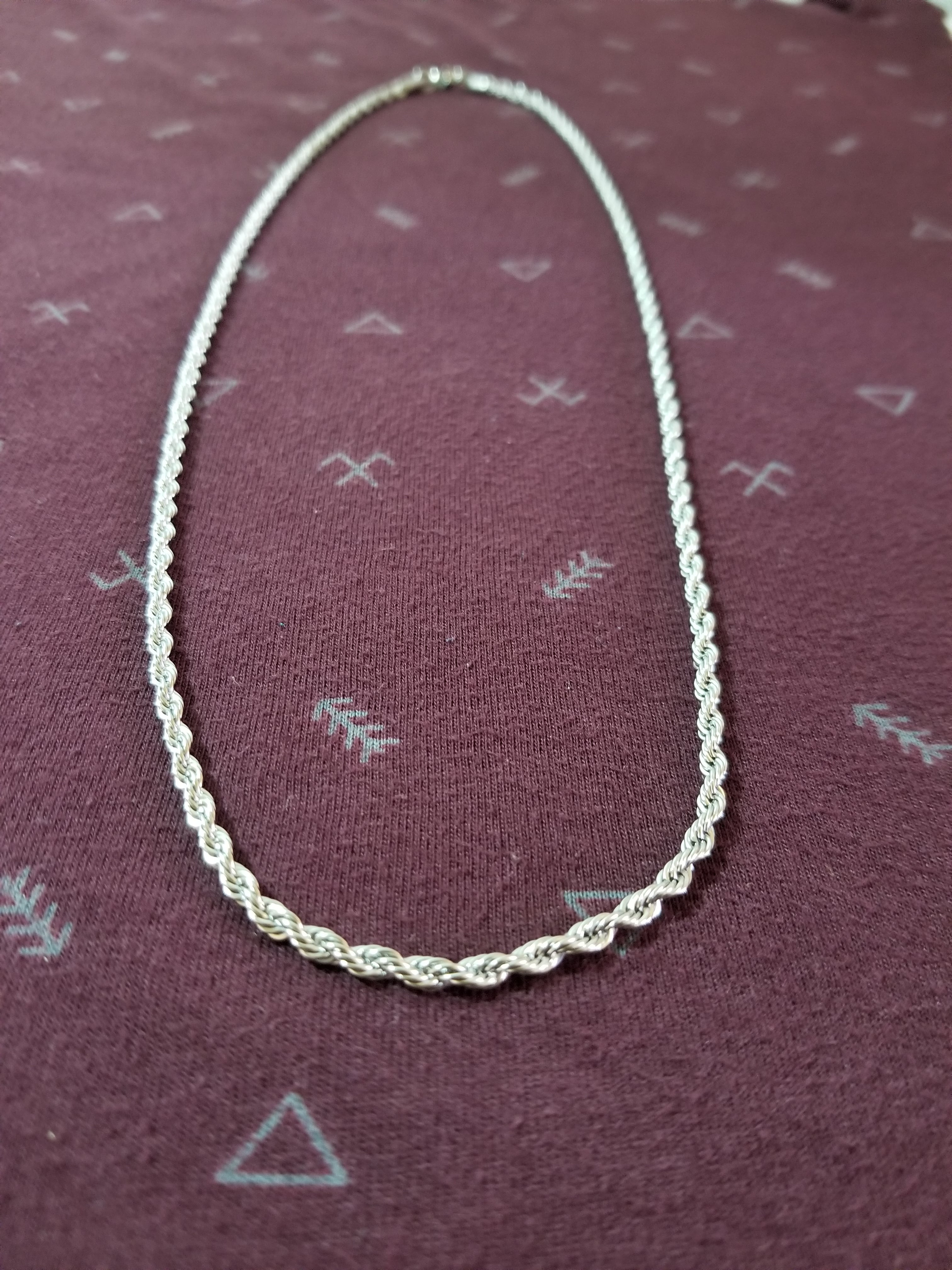 Cadena torzal 3mm acero inoxidable