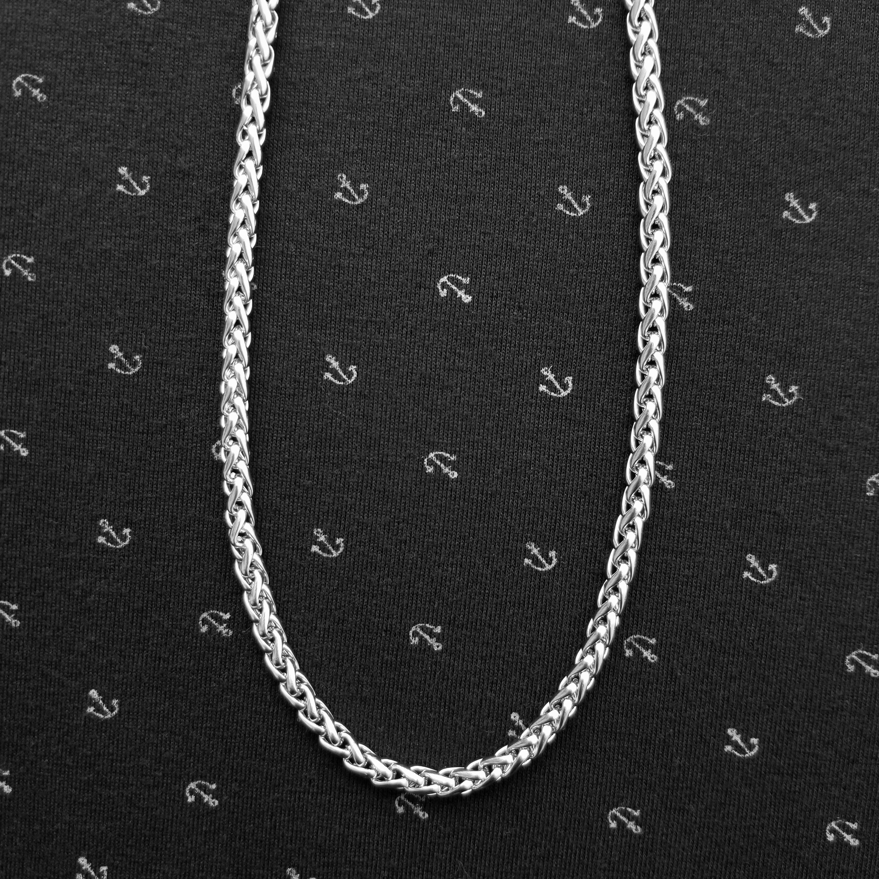 Cadena trenzada 5mm acero inoxidable