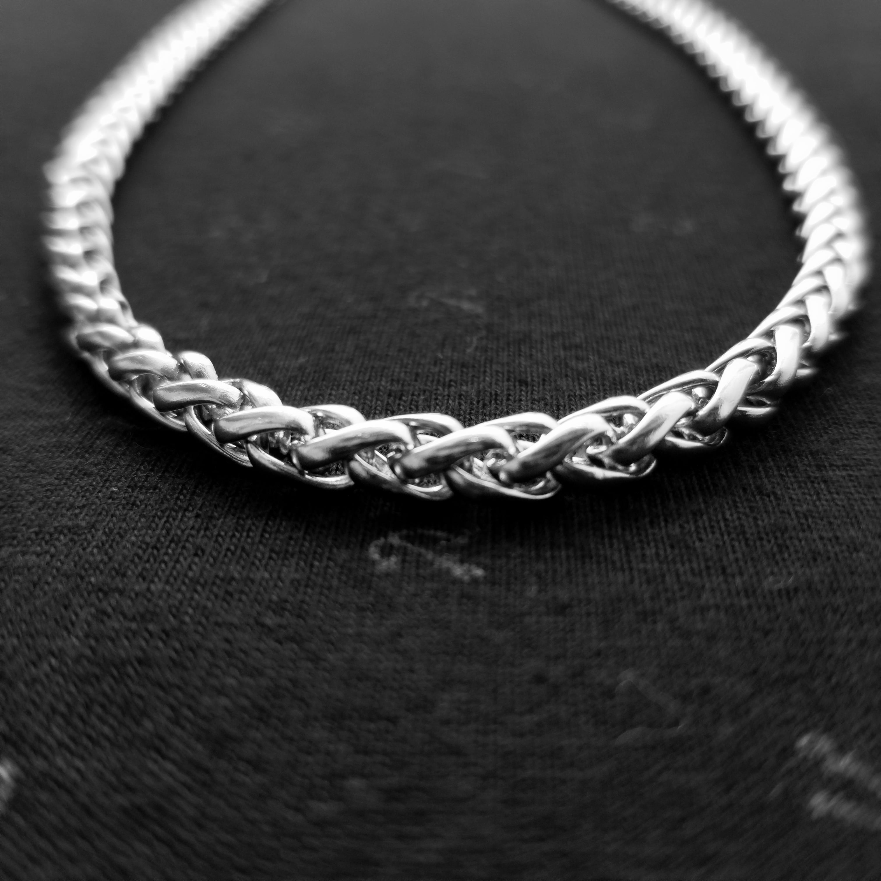 Cadena trenzada 5mm acero inoxidable