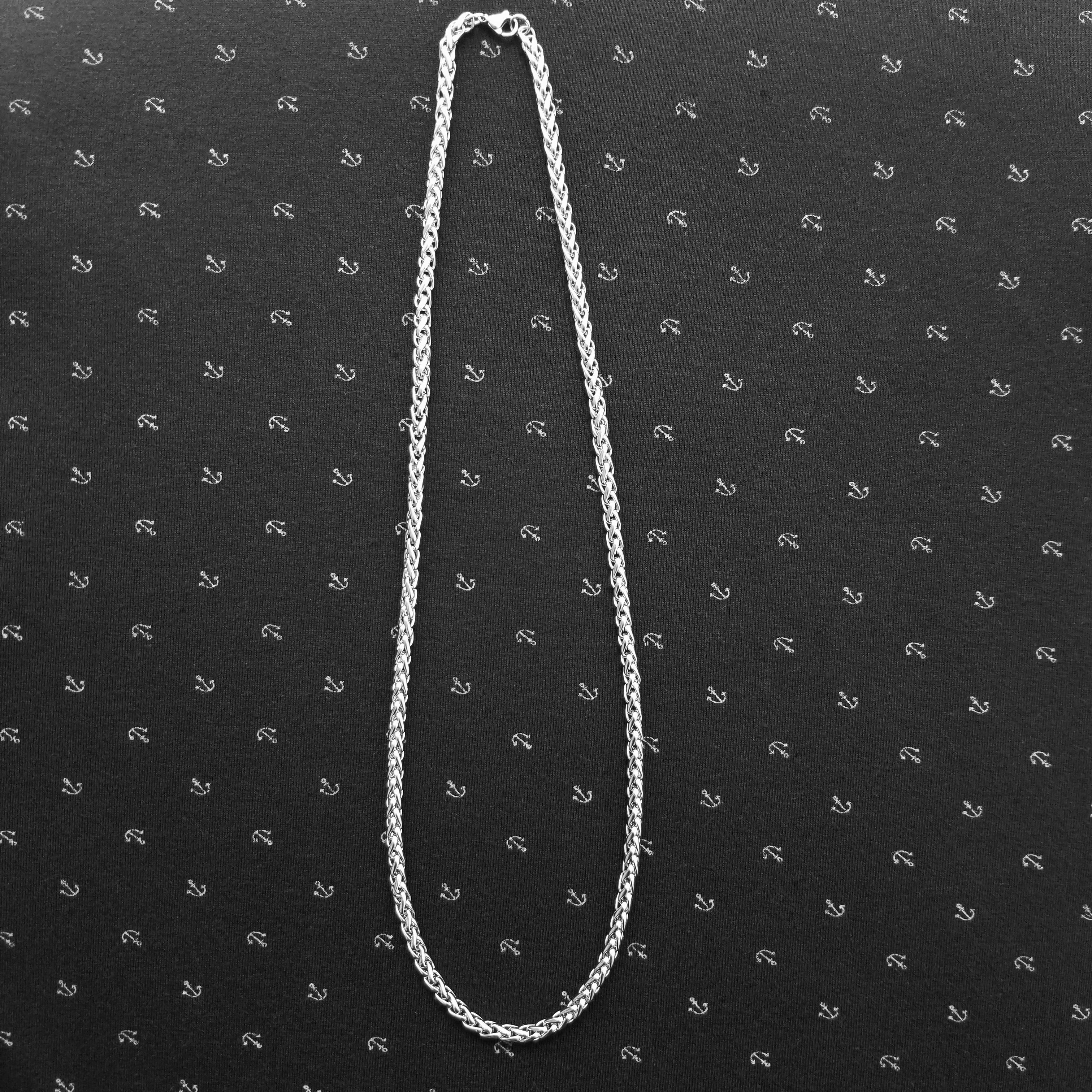 Cadena trenzada 5mm acero inoxidable