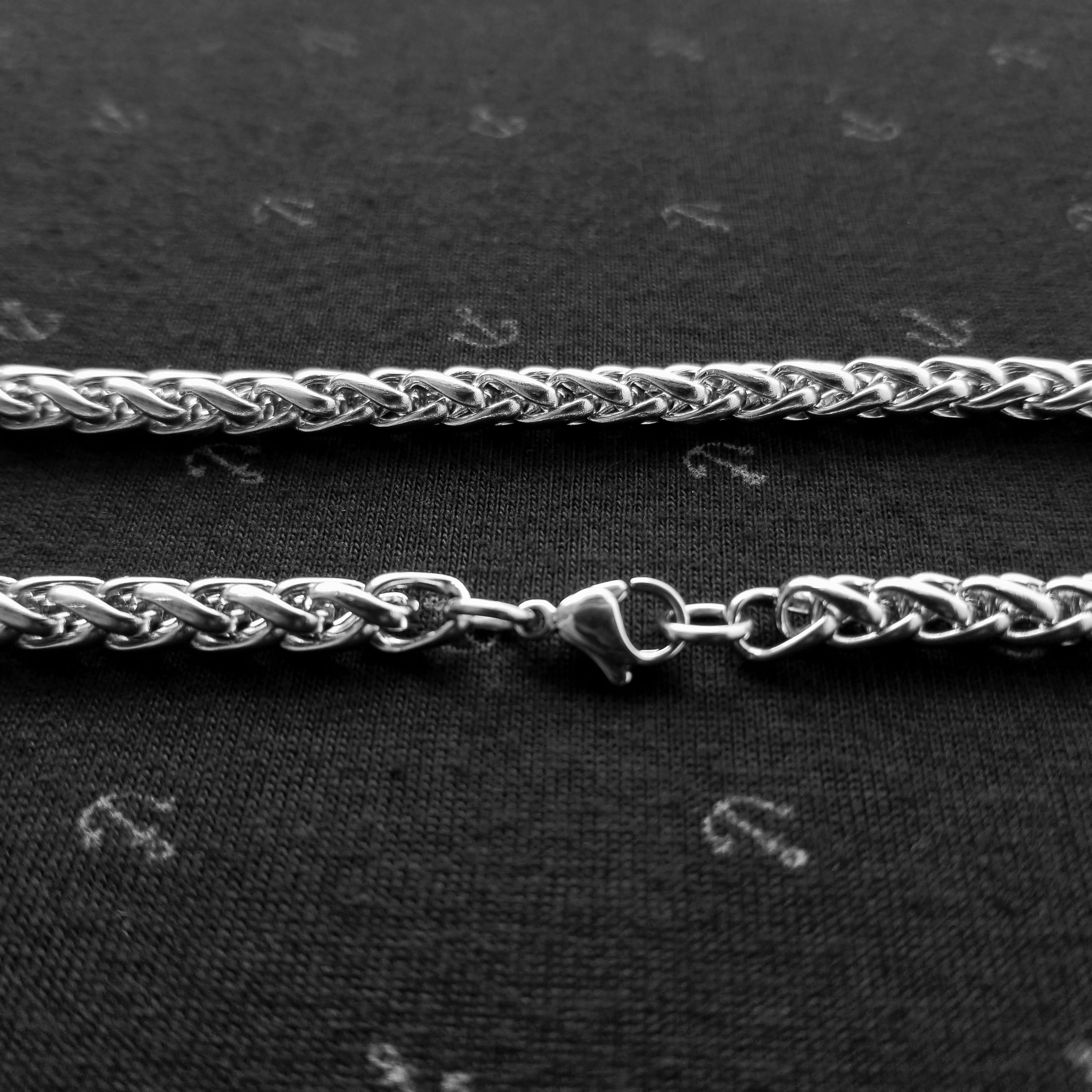 Cadena trenzada 5mm acero inoxidable