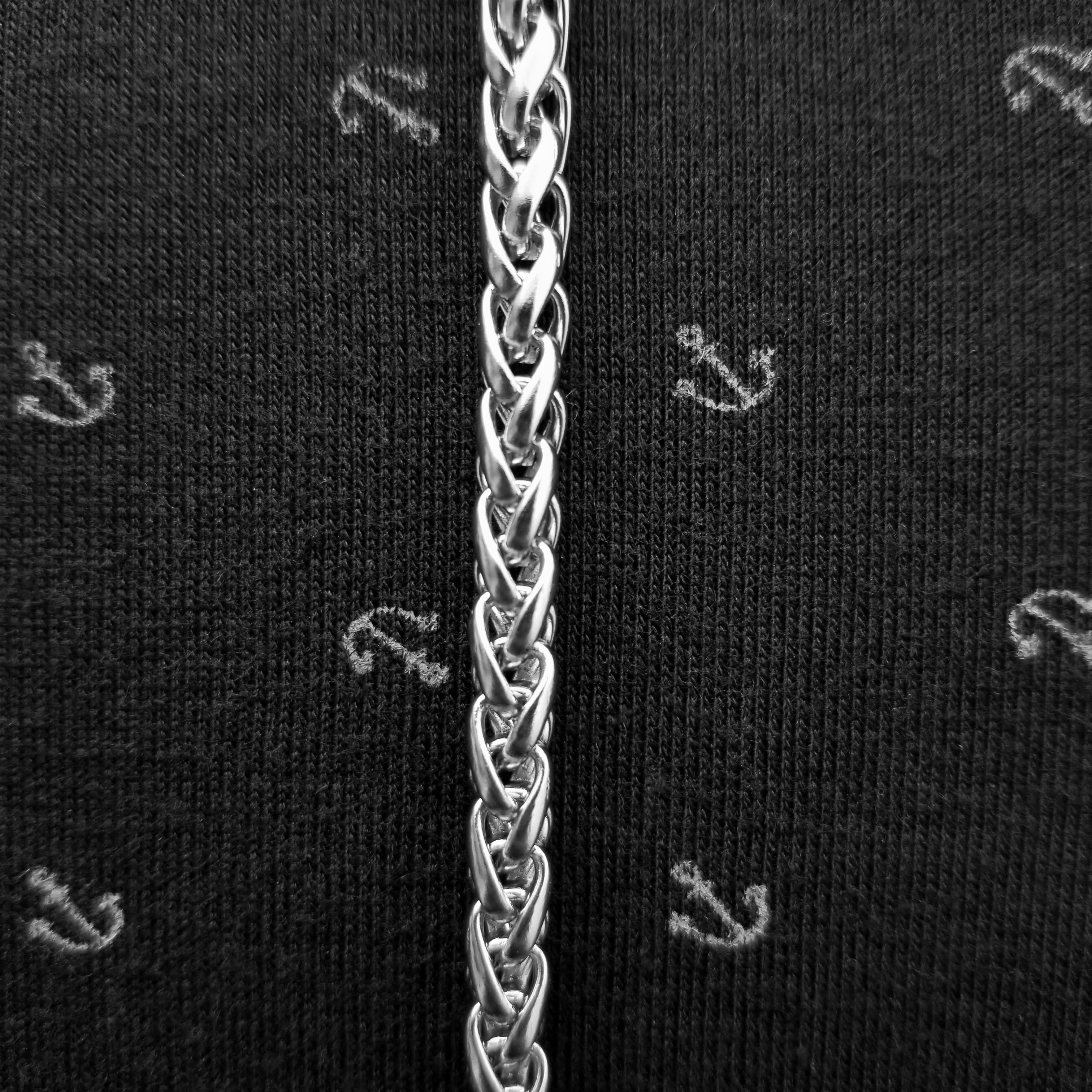 Cadena trenzada 5mm acero inoxidable