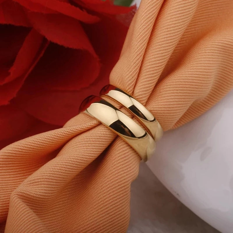 Anillos duo acero inoxidable