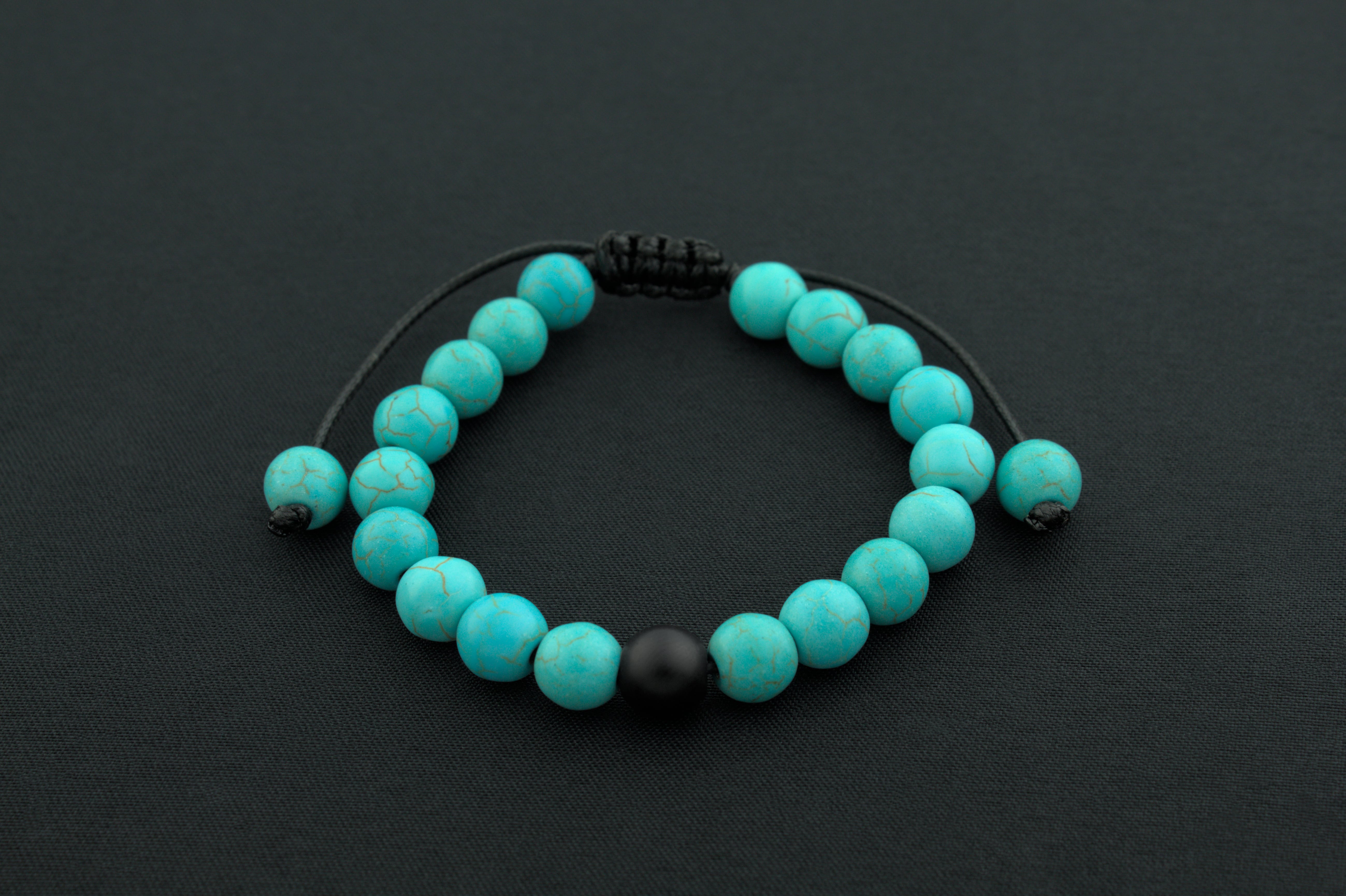 Pulseras de la distancia color azul y negro
