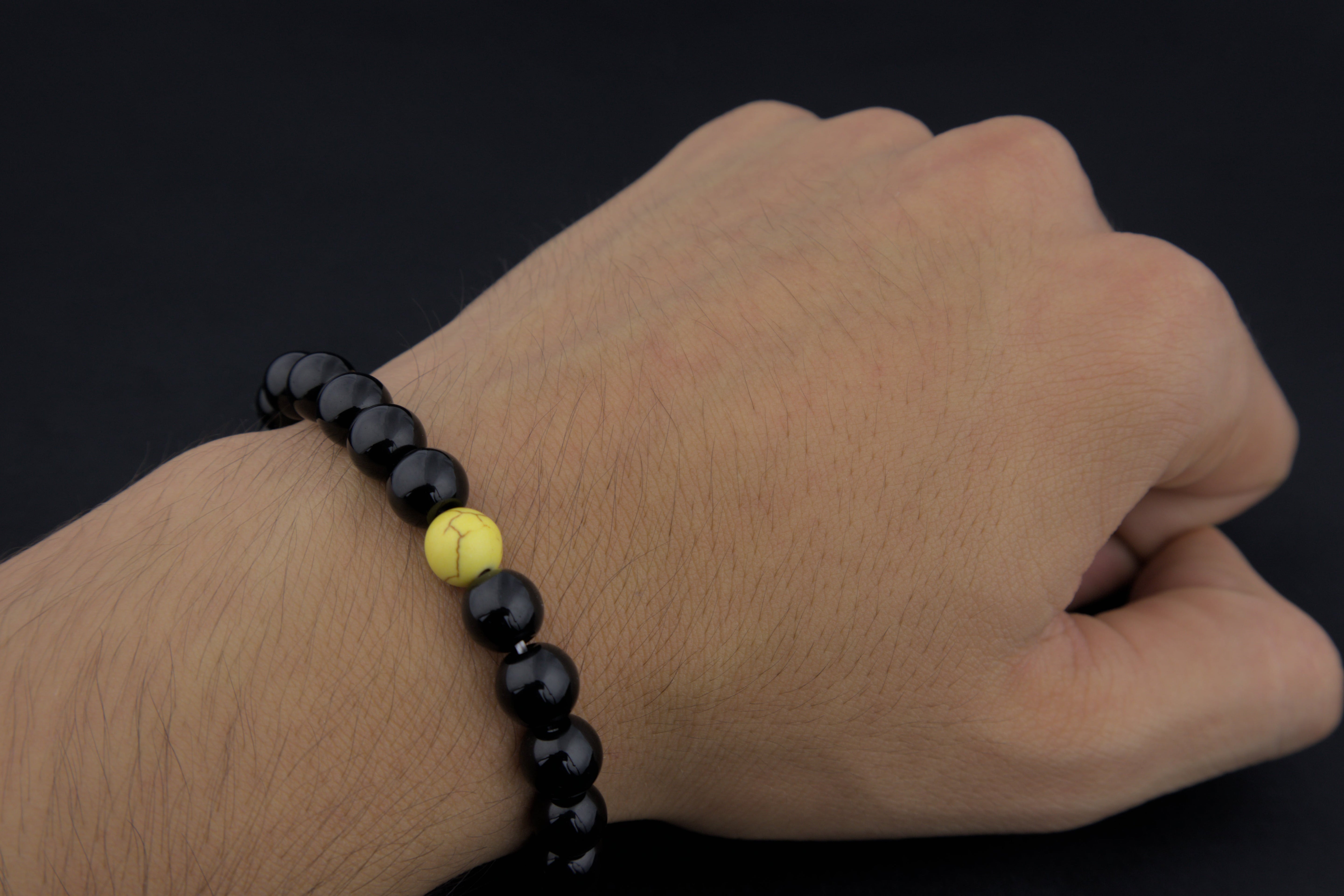 Pulseras de la distancia color amarillo y negro