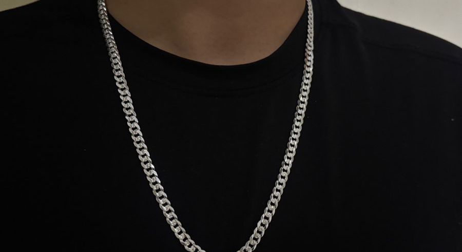 Cadena cubana 6mm plata 925